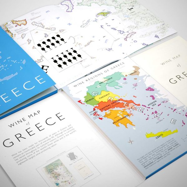 Winemap Greece Bookshelf Edition Open