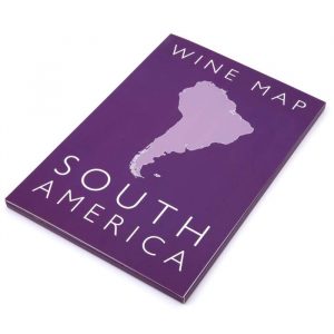 Wine map South America Bookshelf Edition